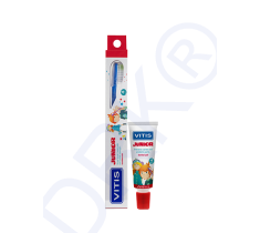 Зубная щетка детская VITIS® Juniot от 6 лет, мягкая + зубная паста VITIS® Junior 15мл