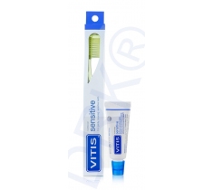 Зубная щетка VITIS® Sensitive + зубная паста VITIS® Sensitive 15мл