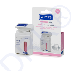 Межзубная нить Vitis Waxed Dental Floss with Fluoride and Mint